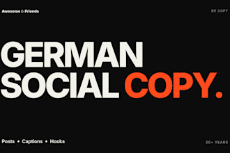 engaging german social media posts and captions