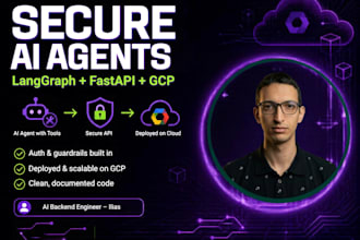 build a secure production ai agent langgraph fastapi and gcp