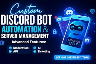 create a custom discord bot and server automation
