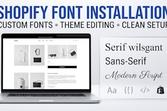 do shopify fonts installation