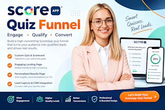 build a professional scoreapp quiz funnel and self assessment scorecard