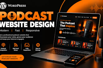 design or redesign a professional wordpress podcast website