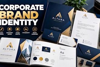 design a corporate brand identity and branding kit