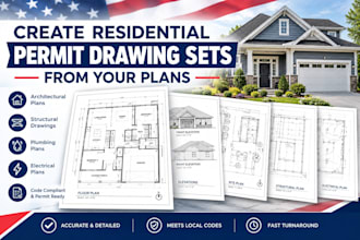 create residential permit drawing sets from your plans