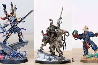 3d print and paint custom action figure resin miniature for warhammer dnd games