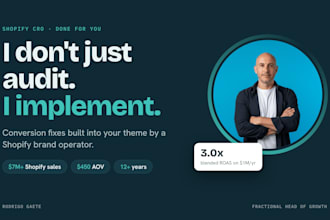 optimize your shopify store for cro and higher conversions