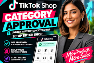 fix tiktok shop category approval, approve rejected and restricted products