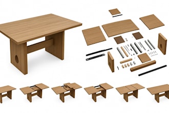 design office furniture, shop drawing TV design, media wall, bed with cut lists