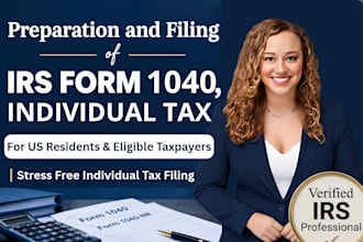 prepare and efile individual income tax, form 1040 and 1040nr as a CPA