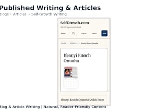 ghostwrite personal development blog articles