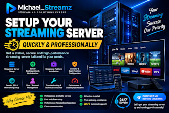 setup your streaming server quickly and professional