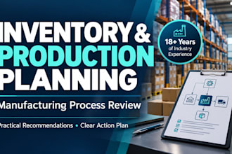 review your manufacturing inventory and production planning process