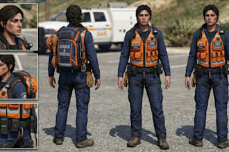 create a custom character ped for fivem roleplay