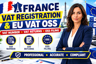 register your france vat number, file vat returns and handle eu vat oss