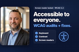 audit your website for wcag accessibility and fix the issues