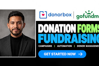 set up donorbox gofundme pro donation forms fundraising campaign automation