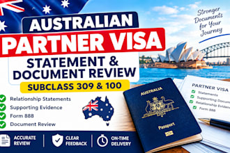 review australian partner visa statements and supporting documents
