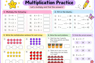 create maths worksheets for kids