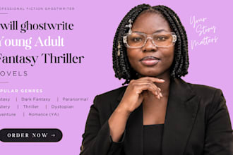 ghostwrite your young adult fiction novel