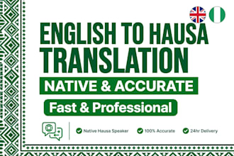 translate english to hausa and hausa to english