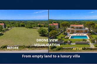 create ai architectural visualizations and drone views