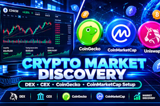 prepare your token for dex cex coingecko cmc and crypto market discovery