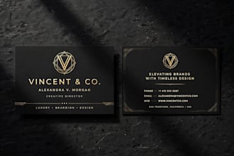 design modern business card, visiting card in coreldraw