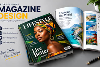 design an attractive digital and print magazine