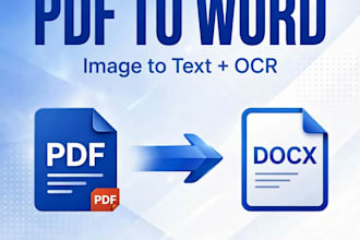 convert pdf to word and image to text with ocr