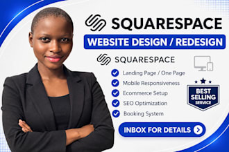 build squarespace website design, redsign squarespace, website development