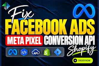 fix facebook ads meta pixel, meta conversion api and shopify google tag manager