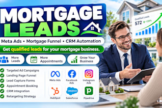 generate mortgage leads mortgage funnel google meta ads refinance home loan CRM