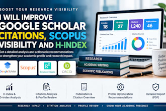analyze your h index, citations and google scholar
