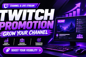 boost twitch live viewers, twitch viewers, organic twitch channel promotion