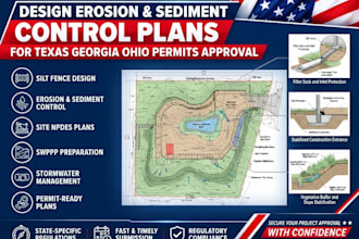 design erosion sediment control plans for texas georgia ohio permits approval