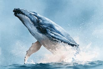 make animal illustrations in watercolor