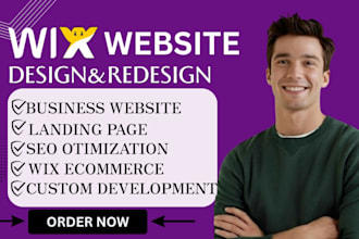 design, redesign and fix your wix website, wix online store