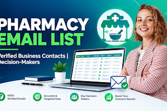 build a verified pharmacy email list for you