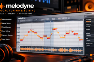 manually tune edit and pitch correct your vocals using melodyne