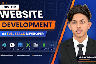build or fix custom full stack web application