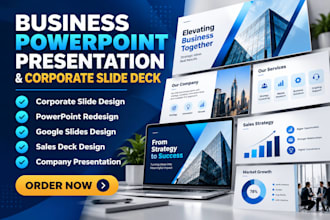 design business powerpoint presentation and corporate slide deck