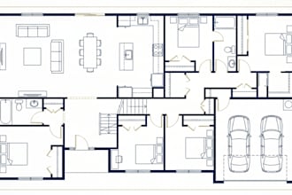 create house plans, floor plans, space planning and sections and elevation plan