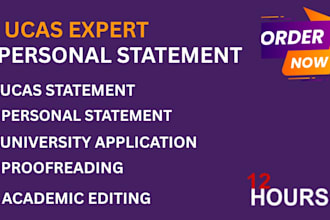 expertly edit proofread your ucas university personal statement in 12 hours