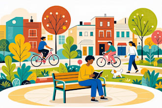 draw flat vector illustrations