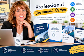 design your employee handbook, hr documents, business brochure and proposal