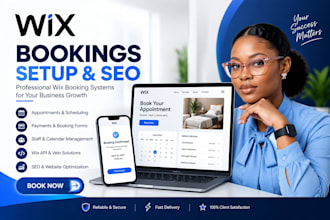 set up a professional wix bookings appointment scheduling system, wix API