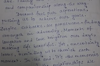 do beautiful handwritten notes and handwriting work
