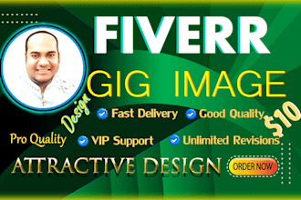 design attractive fiverr gig image or thumbnail