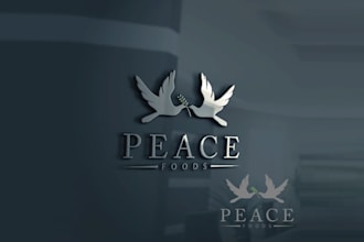 design a powerful philanthropic food company logo