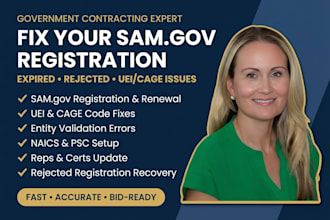 fix your expired or rejected sam gov registration and uei cage code issues